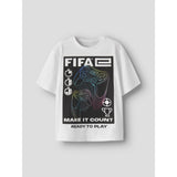 Name It Bright White Nkmollis Fifae Ss Nreg Top Box Vde