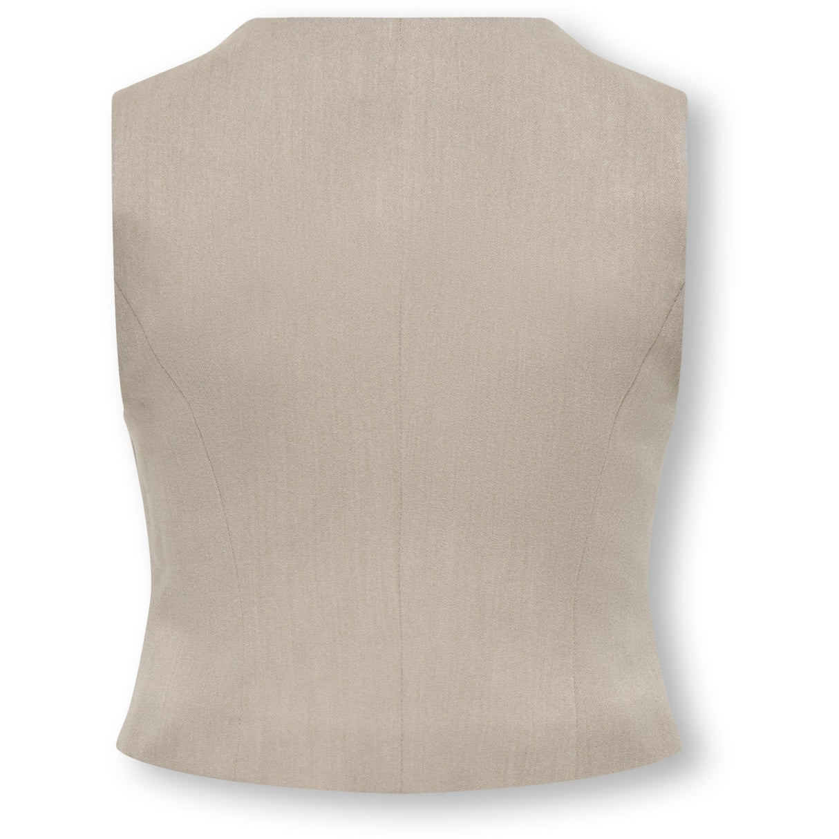kids ONLY Taupe Gray Melange Koghattie-Iris Waistcoat Tlr
