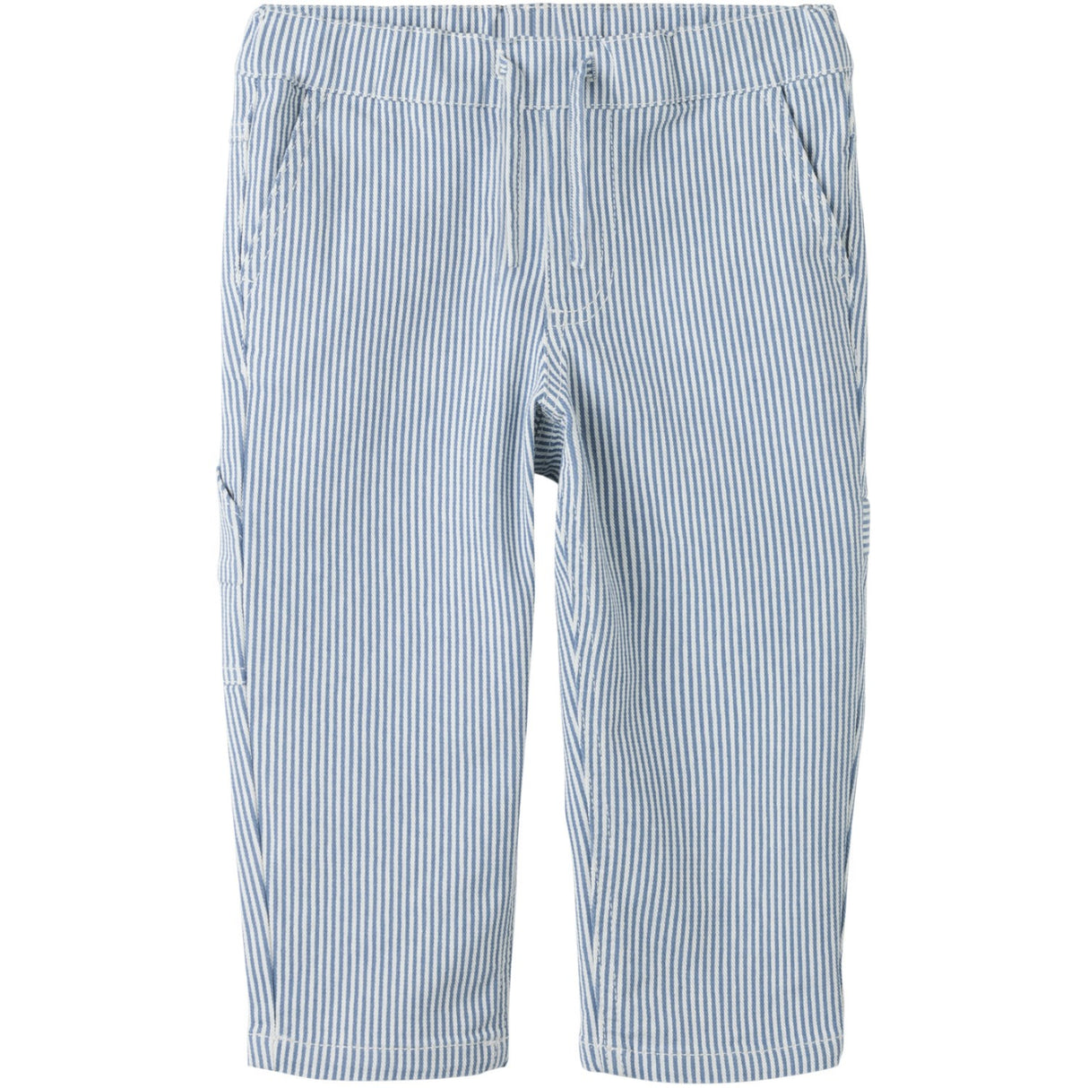 Name It White Moonlight Blue Nmmnola Tap Stripe Pants Carp 2299-Yf