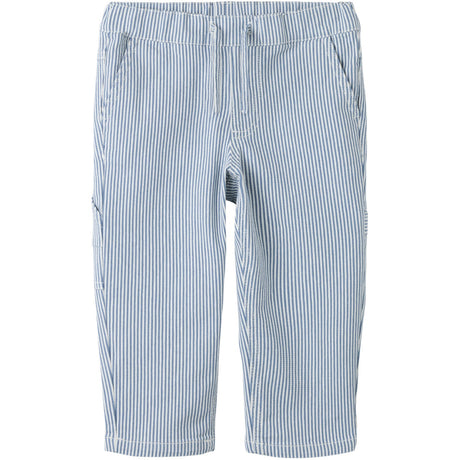 Name It White Moonlight Blue Nmmnola Tap Stripe Pants Carp 2299-Yf