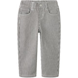 Name It White Delicioso Nmfbella Mom Shaped Stripe Pants 2299-Yf