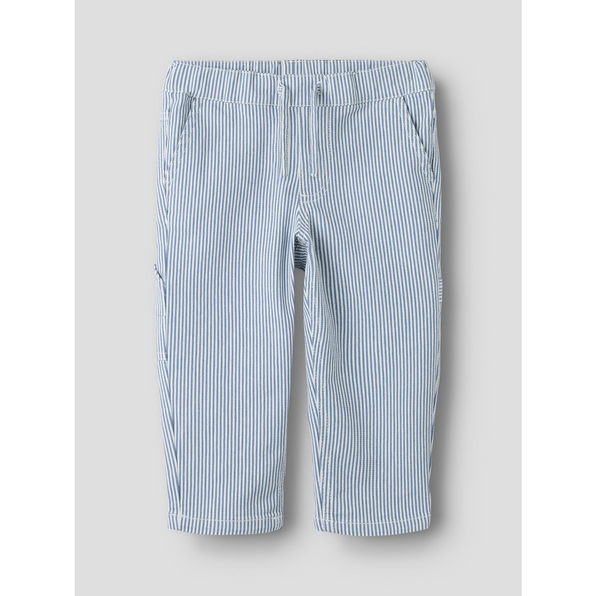Name It White Moonlight Blue Nmmnola Tap Stripe Pants Carp 2299-Yf