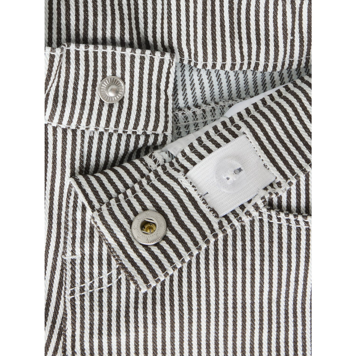 Name It White Delicioso Nmfbella Mom Shaped Stripe Pants 2299-Yf