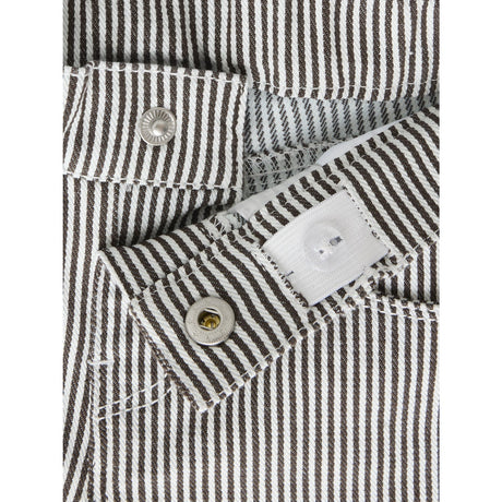 Name It White Delicioso Nmfbella Mom Shaped Stripe Pants 2299-Yf