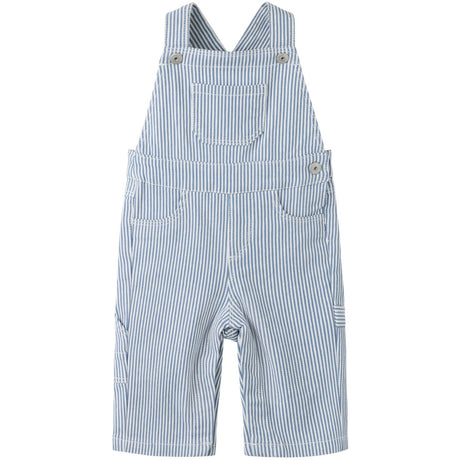 Name It White Moonlight Blue Nbnnola Loose Stripe Overall 2299-Yf