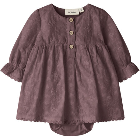 Lil'Atelier Rose Taupe Nbfrenna Ls Loose Body Dress Lil