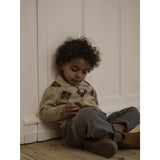 Lil'Atelier White Pepper Nmmronan Ls Knit Polo Lil
