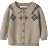 Lil'Atelier White Pepper Mulled Basil Nbmronan Ls Knit Polo Card Lil