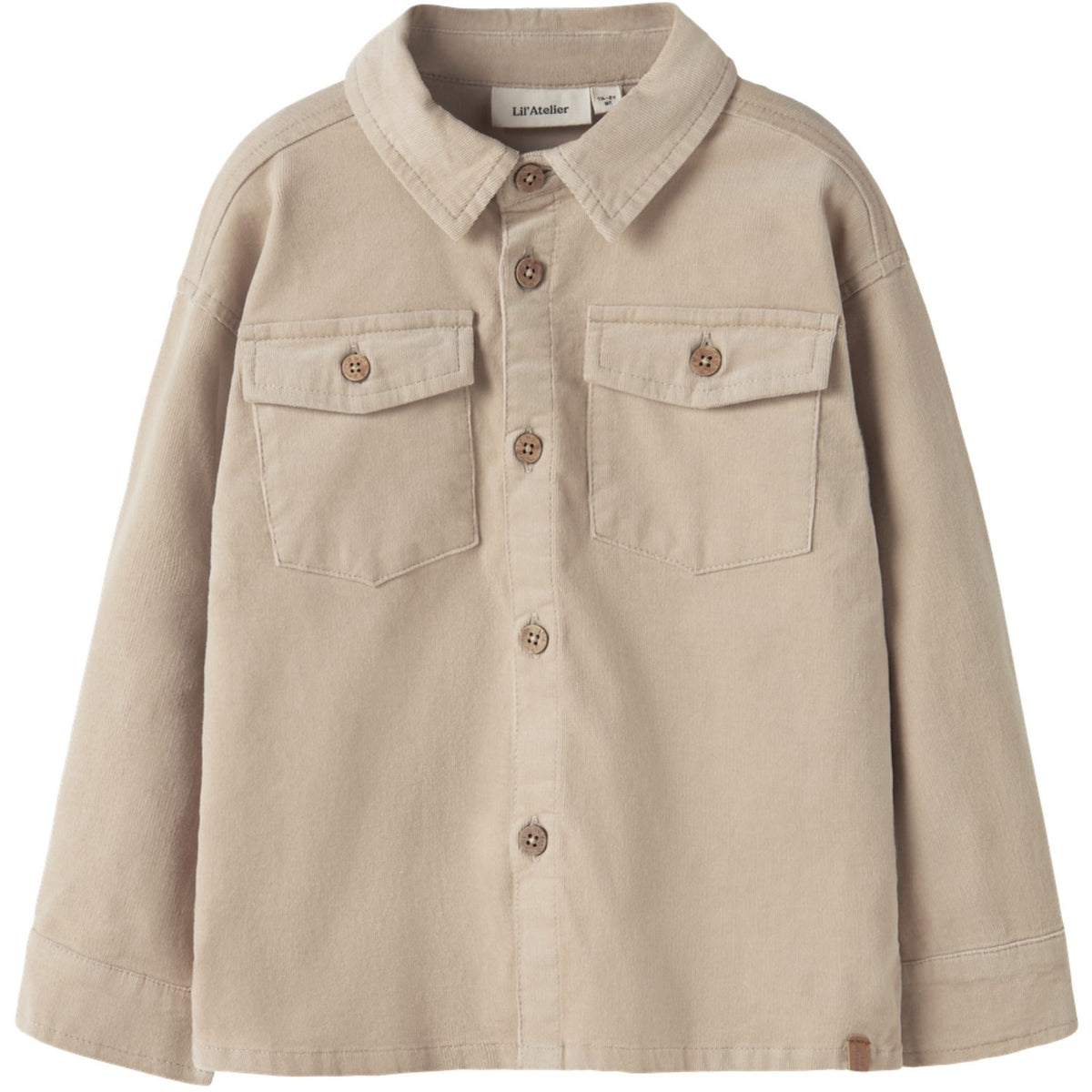 Lil'Atelier White Pepper Nmmsomba San Ls Cord Shirt 2268-So Lil