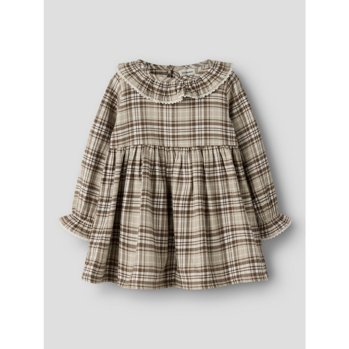 Lil'Atelier White Pepper Nmfrenrik Ls Loose Dress Lil