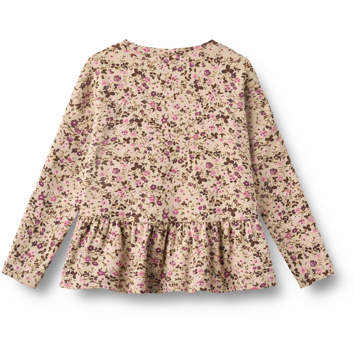 Wheat Soft Sand Flower Wine Blouse Carolina