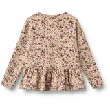 Wheat Soft Sand Flower Wine Blouse Carolina