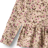 Wheat Soft Sand Flower Wine Blouse Carolina