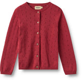 Wheat Red Cherry Knit Cardigan Maia