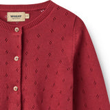 Wheat Red Cherry Knit Cardigan Maia