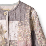 Wheat Patchwork Flowers Quilt Jacket Ima