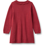 Wheat Red Cherry Knit Dress L/S Nannie