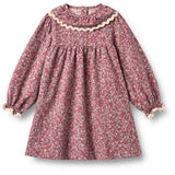 Wheat Grape Flowers Dress L/S Collar Elvira