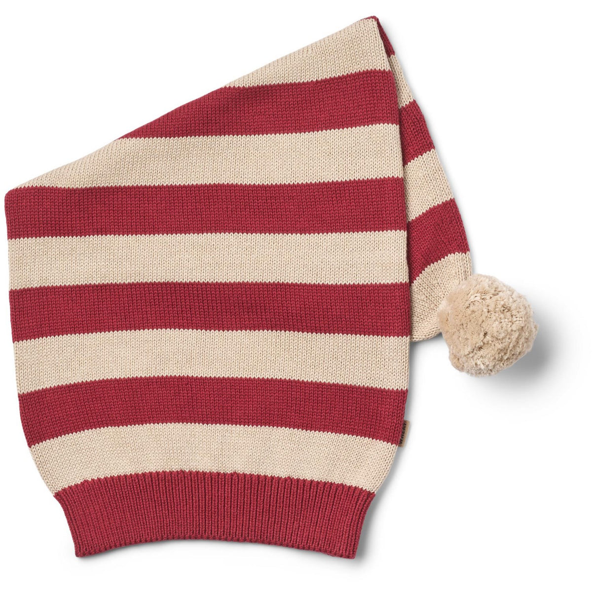 Wheat Red Christmas Stripe Knitted Christmas Hat
