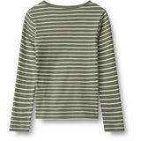 Wheat Dark Green Stripe Blouse Stig