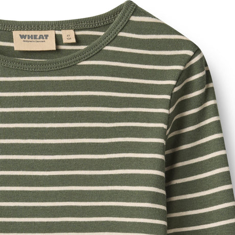 Wheat Dark Green Stripe Blouse Stig