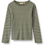 Wheat Dark Green Stripe Blouse Stig