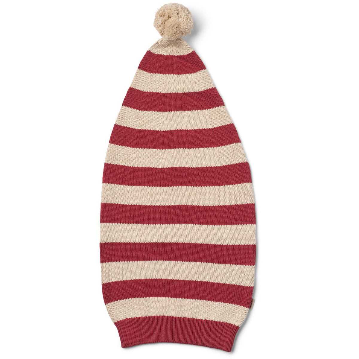 Wheat Red Christmas Stripe Knitted Christmas Hat