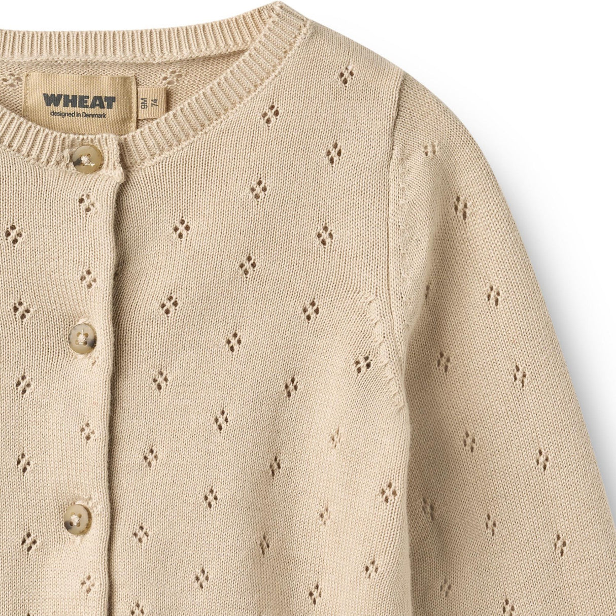Wheat Offwhite Knit Cardigan Maia