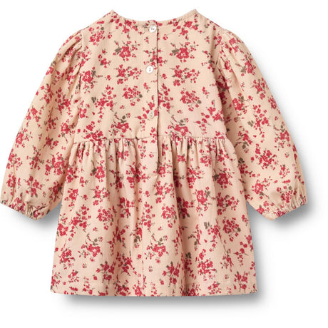 Wheat Almond Peach Flowers Dress L/S Sylvia