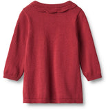 Wheat Red Cherry Knit Dress L/S Nannie