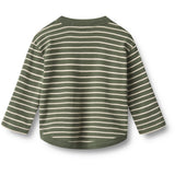 Wheat Dark Green Stripe Blouse Osvald