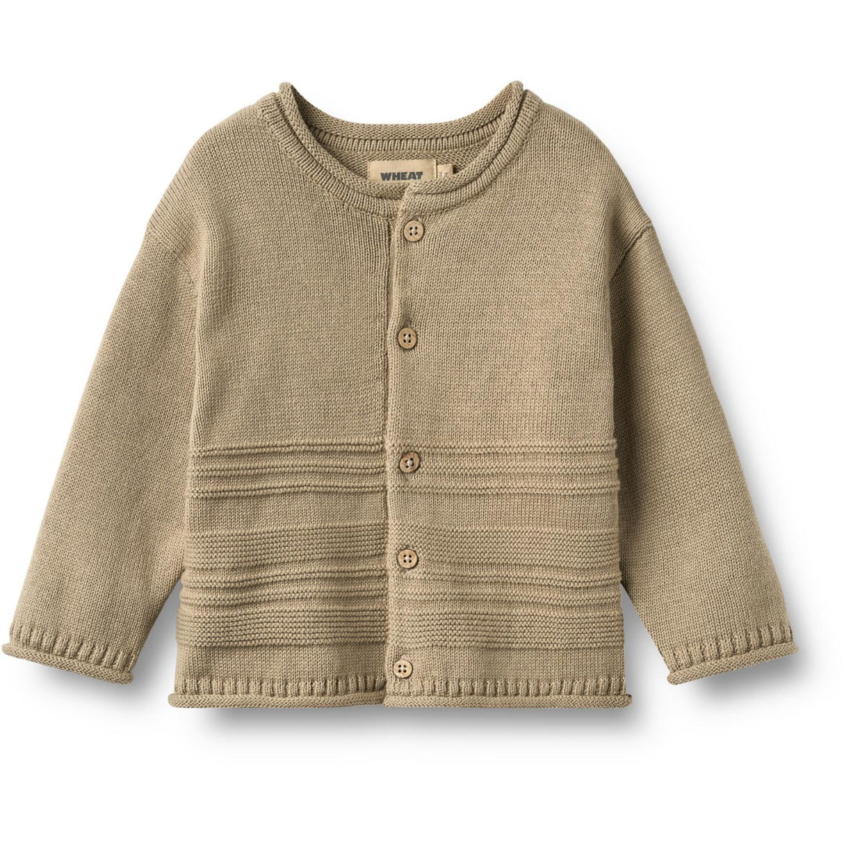 Wheat Gravel Knit Cardigan L/S Gunnar