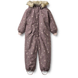 Wheat Plum Truffle Stars Snowsuit Moe Tech