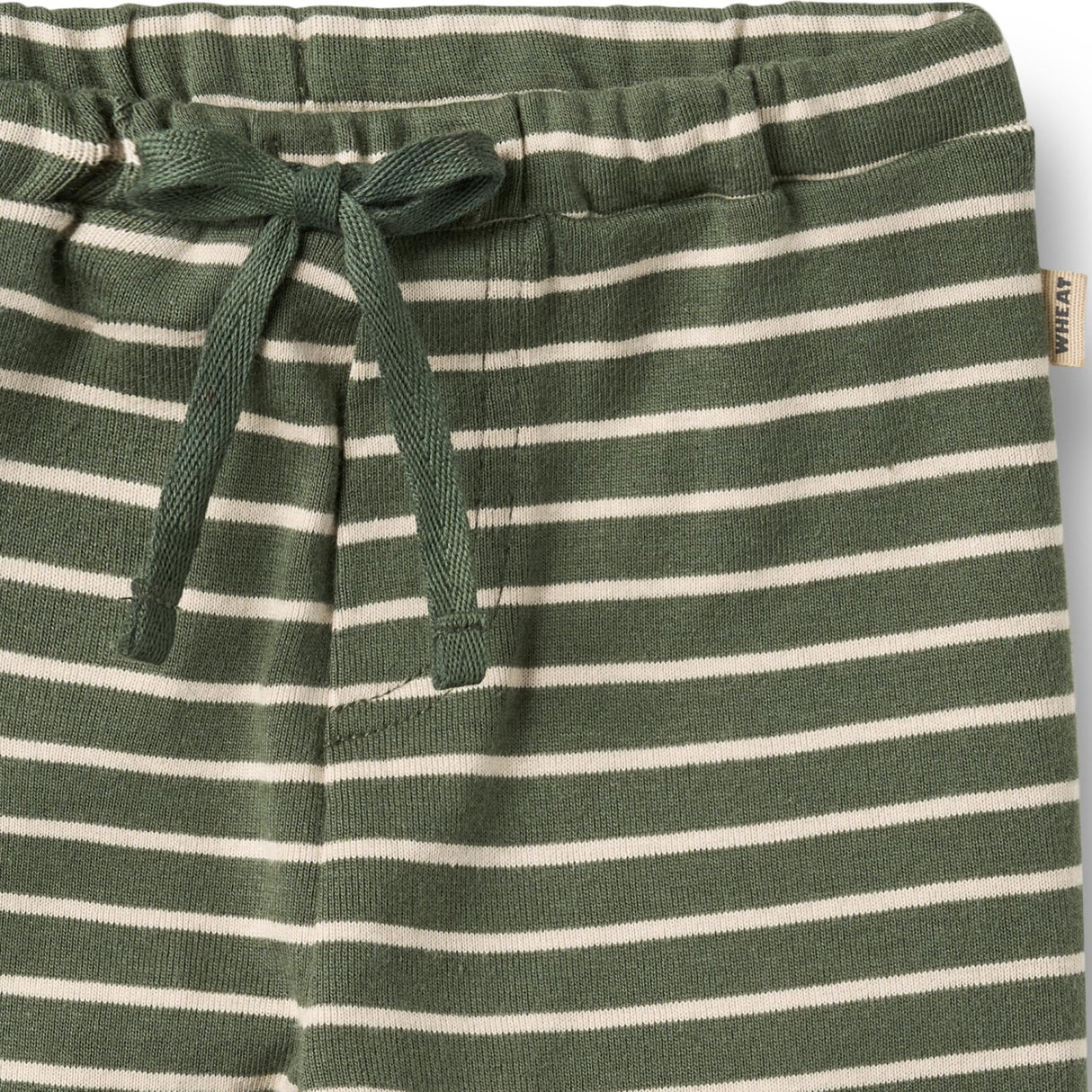 Wheat Dark Green Stripe Jersey Pants Manfred