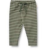 Wheat Dark Green Stripe Jersey Pants Manfred