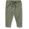 Wheat Dark Green Stripe Jersey Pants Manfred