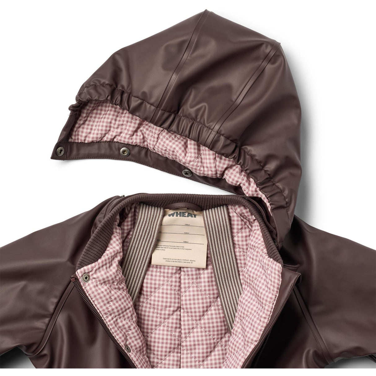Wheat Chocolate Plum Thermo Rain Suit Aiko