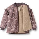 Wheat Purple Stone Flowers Thermo Jacket Ellas