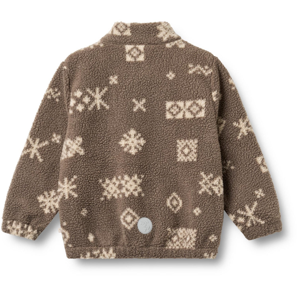 Wheat Dry Wood Jacquard Fleece Jacket Helge