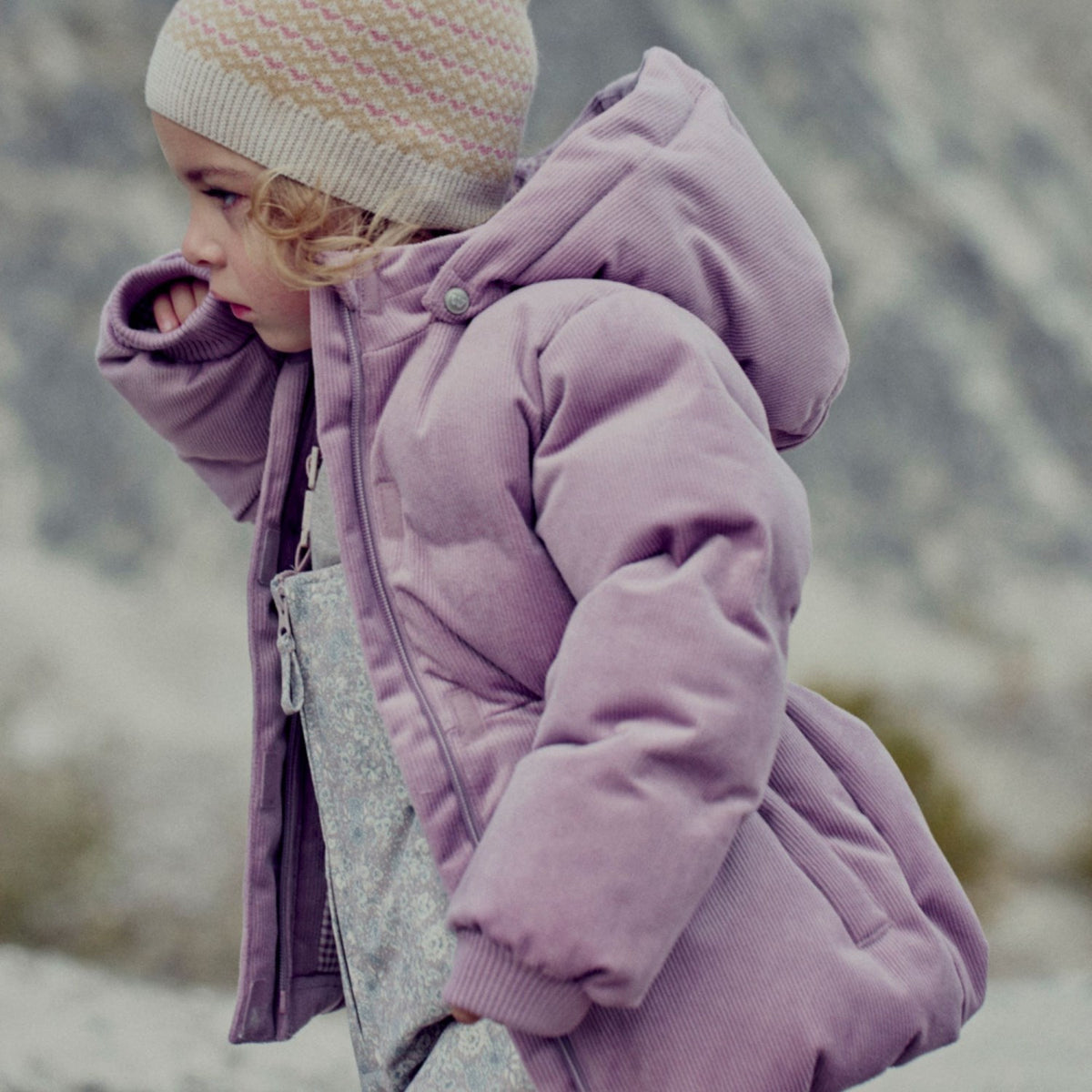 Wheat Lavender Puffer Jacket Eli