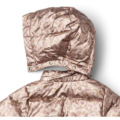 Wheat Golden Flowers Puffer Jacket Eli