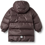 Wheat Chocolate Plum Pu Puffer Jacket Coast