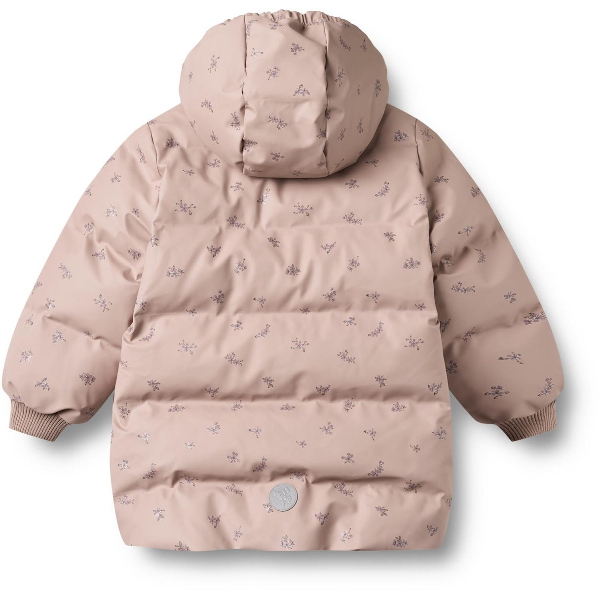 Wheat Dry Rose Flowers Pu Puffer Jacket Coast