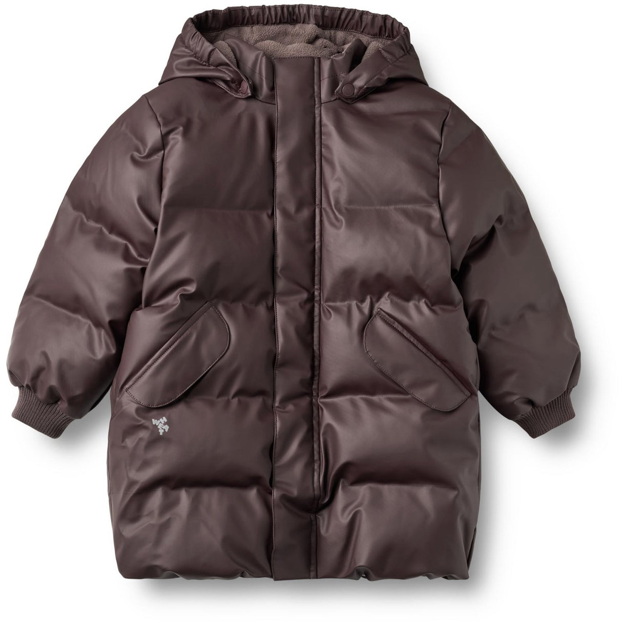 Wheat Chocolate Plum Pu Puffer Jacket Coast