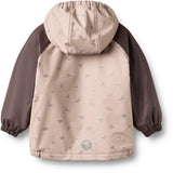 Wheat Chocolate Plum Thermo Rain Jacket Ajojo