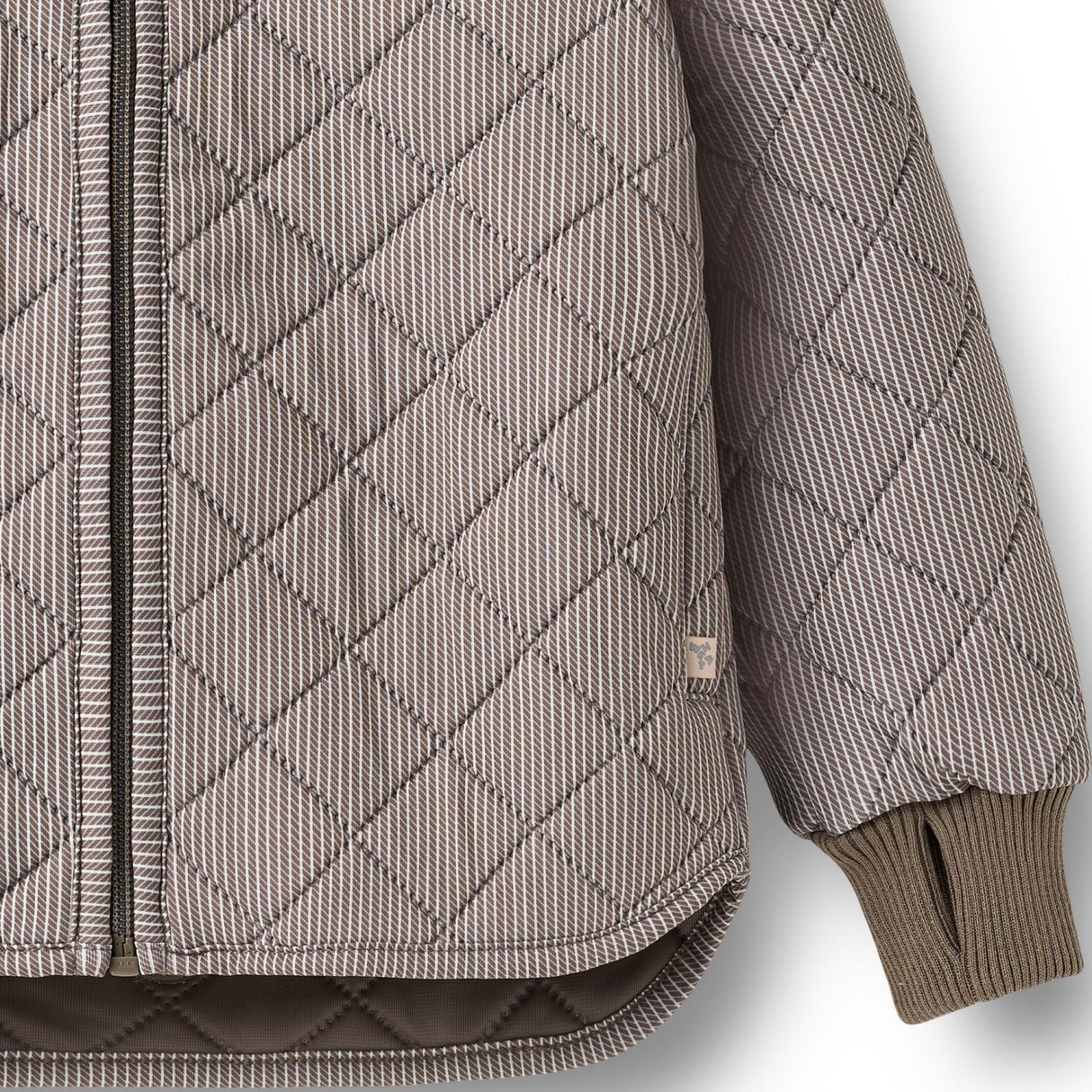 Wheat Brown Stripe Thermo Jacket Loui
