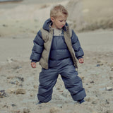 Wheat Greyblue Puffer Track Pants Baakk