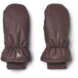 Wheat Chocolate Plum Winter Mittens Stormy