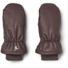 Wheat Chocolate Plum Winter Mittens Stormy