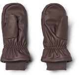 Wheat Chocolate Plum Winter Mittens Stormy